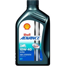 Shell Advance Ultra 4T 10W-40 Fully Synthetic Motorbike Engine Oil (1 L)