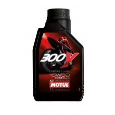 Motul 300V 4T 15W50 Factory Line Fully Synthetic Engine Oil with Ester Core - 1 Lt (Pack of two) Racing lubricant for race bikes