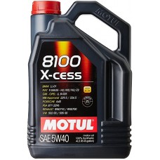 Motul 8100 Xcess 5W-40 - 100% synthetic engine oil for cars - 4 liter pack